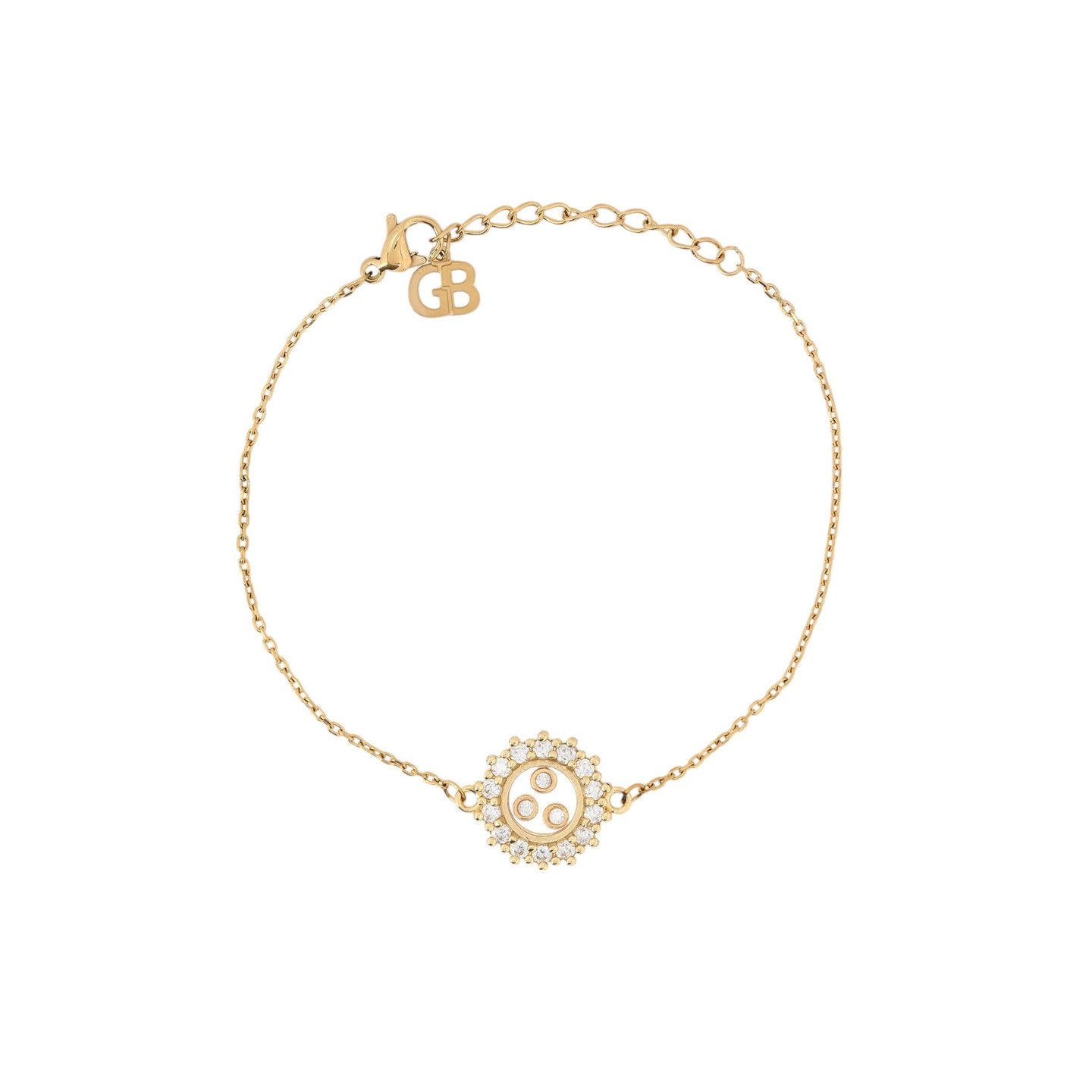 Bracelet semi précieuses rond irrégulier Luna