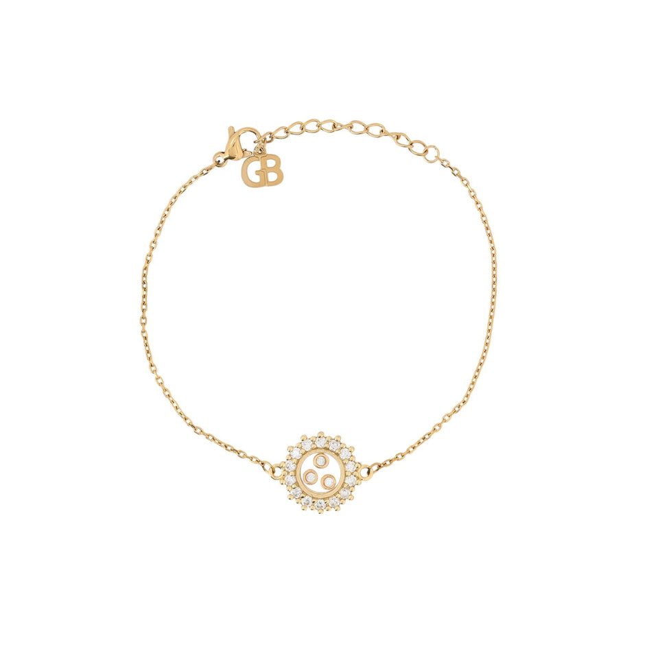Bracelet semi précieuses rond irrégulier Luna