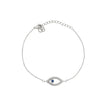 Bracelet semi précieuses oeil avec zircones Luna