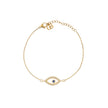 Bracelet semi précieuses oeil avec zircones Luna
