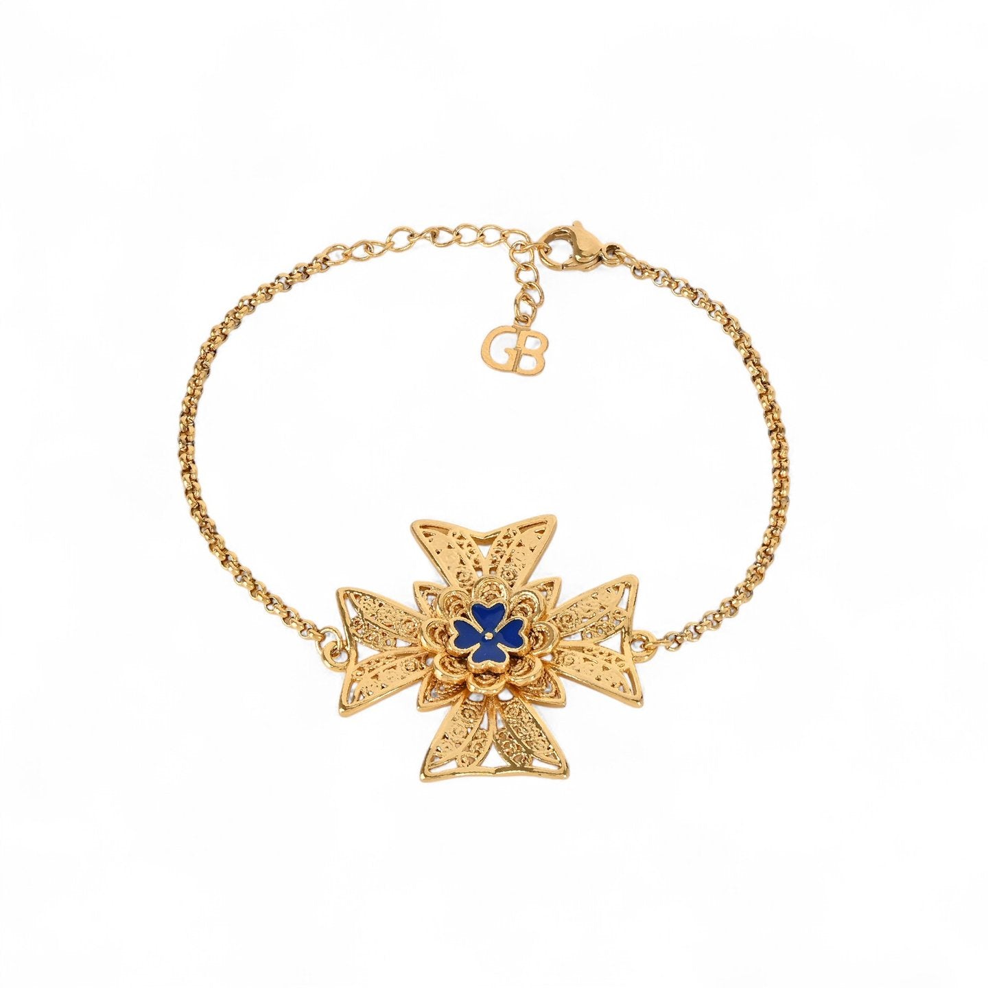 Bracelet semi précieuses cruz de malta Aria