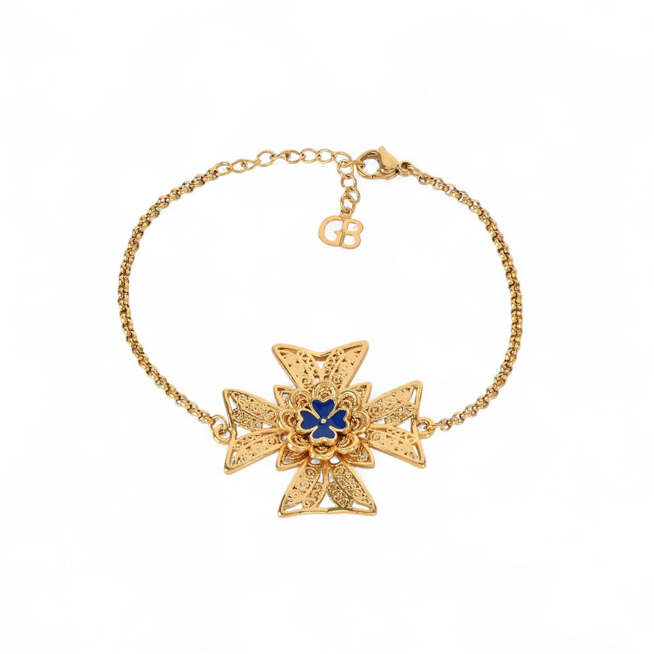 Bracelet semi précieuses cruz de malta Aria