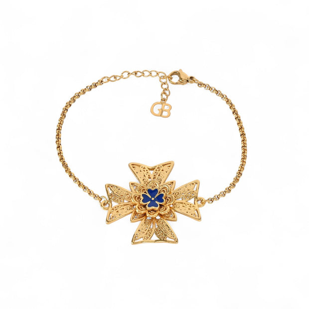 Bracelet semi précieuses cruz de malta Aria