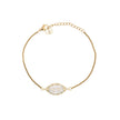 Bracelet oeil semi précieuses avec zircones Luna