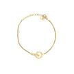 Bracelet semi précieuse cercles Luna