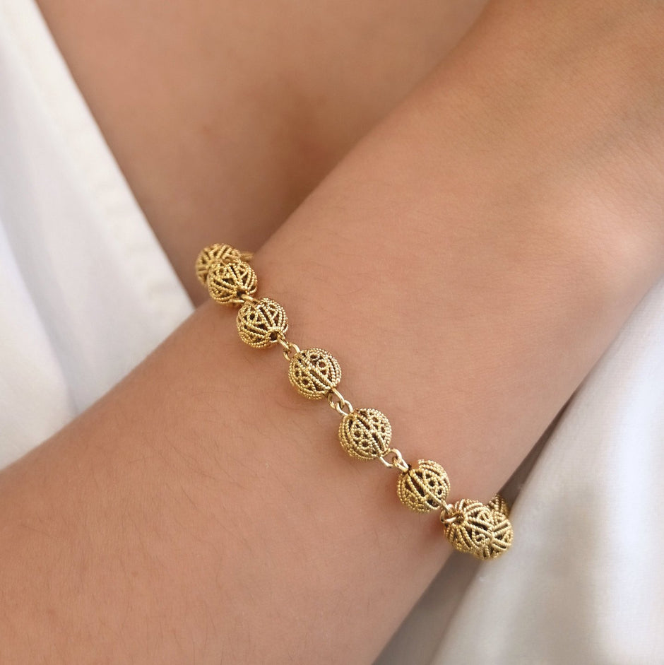 Bracelet semi précieuse bolas de viana 10mm Aria