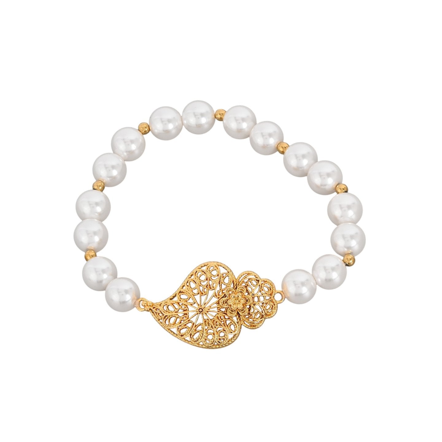Bracelet perles coração de viana tournesol Aria