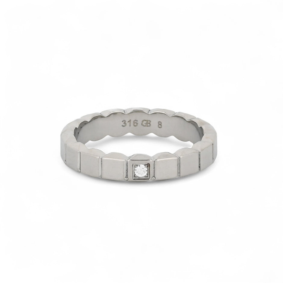 Bague Luna avec un zirconia  R3721-4MM