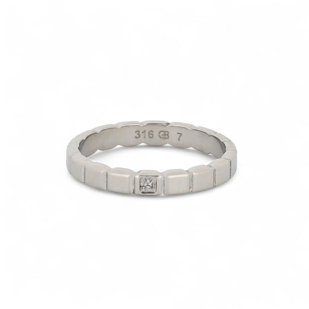 Bague Luna avec un zirconia R3721-3MM