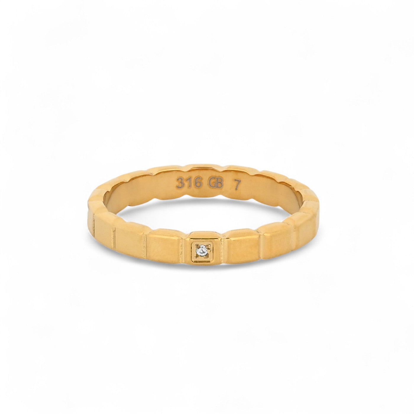 Bague Luna avec un zirconia R3721-3MM