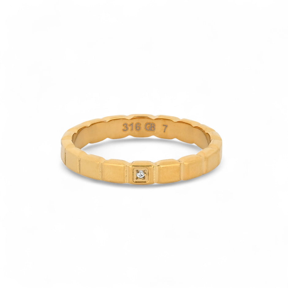 Bague Luna avec un zirconia R3721-3MM