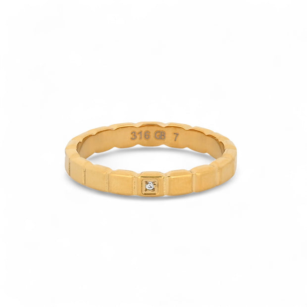 Bague Luna avec un zirconia R3721-3MM