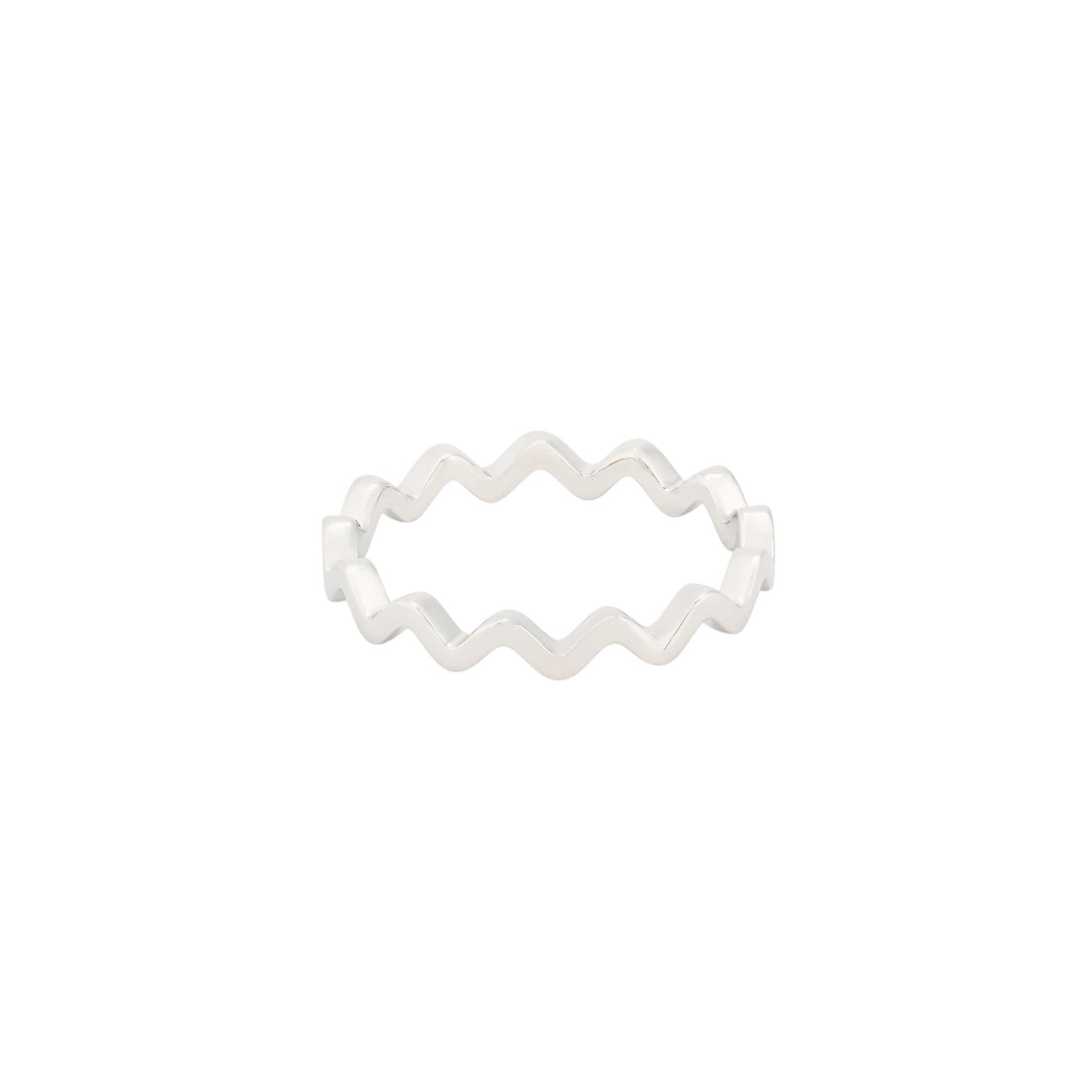 Bague Luna avec zigzag R3692