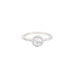 Bague Luna solitaire avec zircons R3669