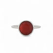Bague alba avec pierre naturelle Rouge VR11-4