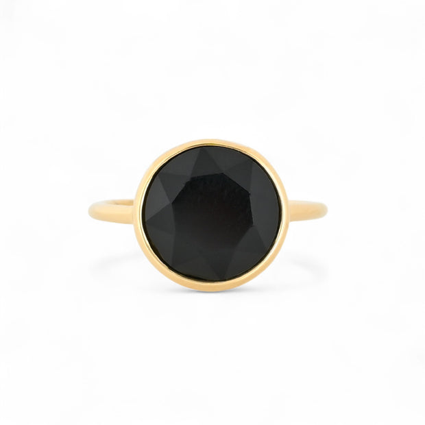 Bague alba avec pierre naturelle noir VR11-3