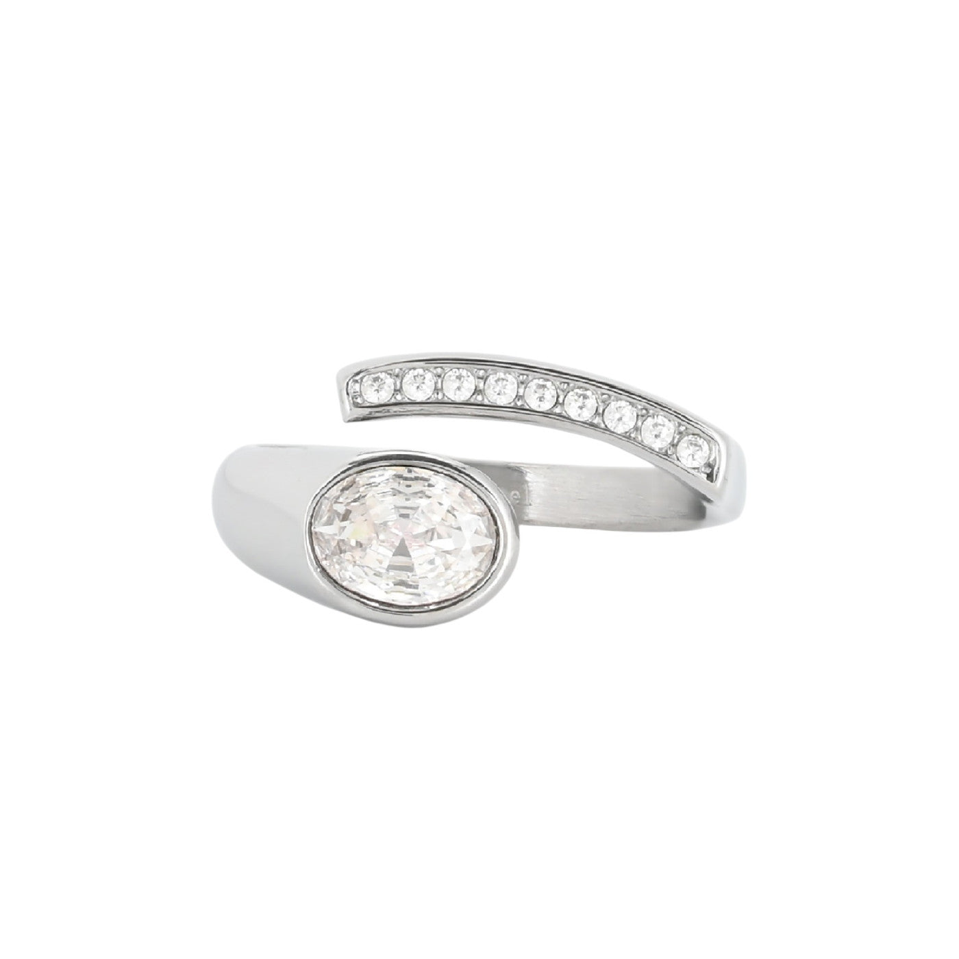 Bague alba avec zirconias R314