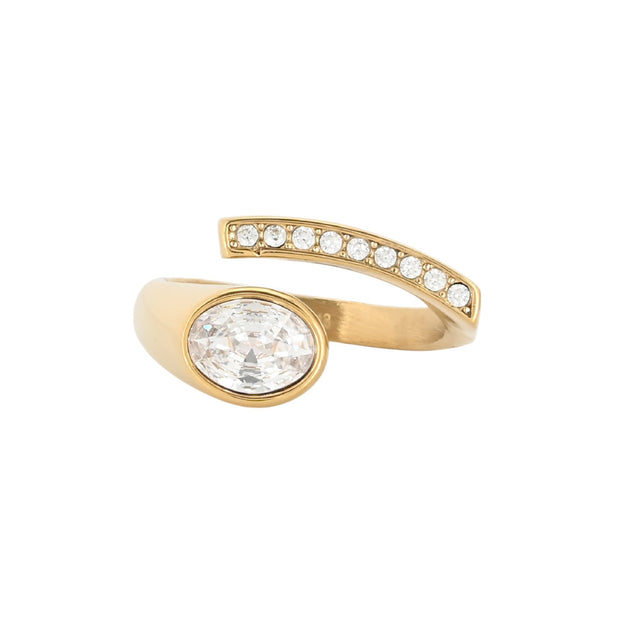 Bague alba avec zirconias R314