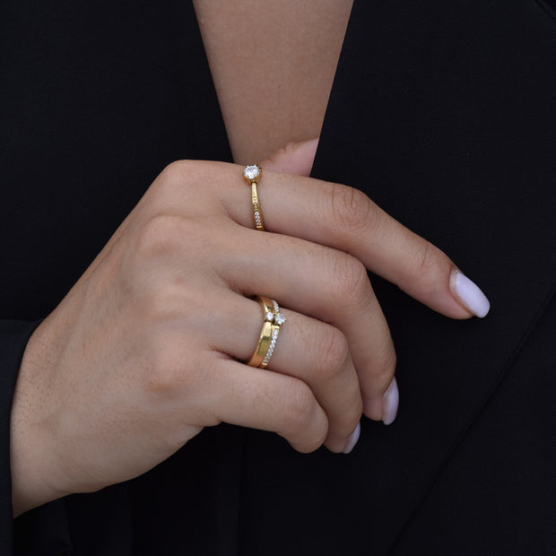 Bague alba avec zircons JZ7169