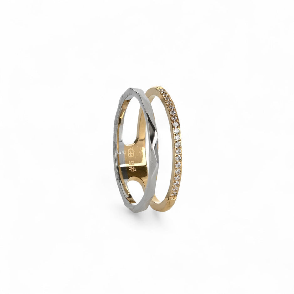 Bague alba deux alliances  JZ0479