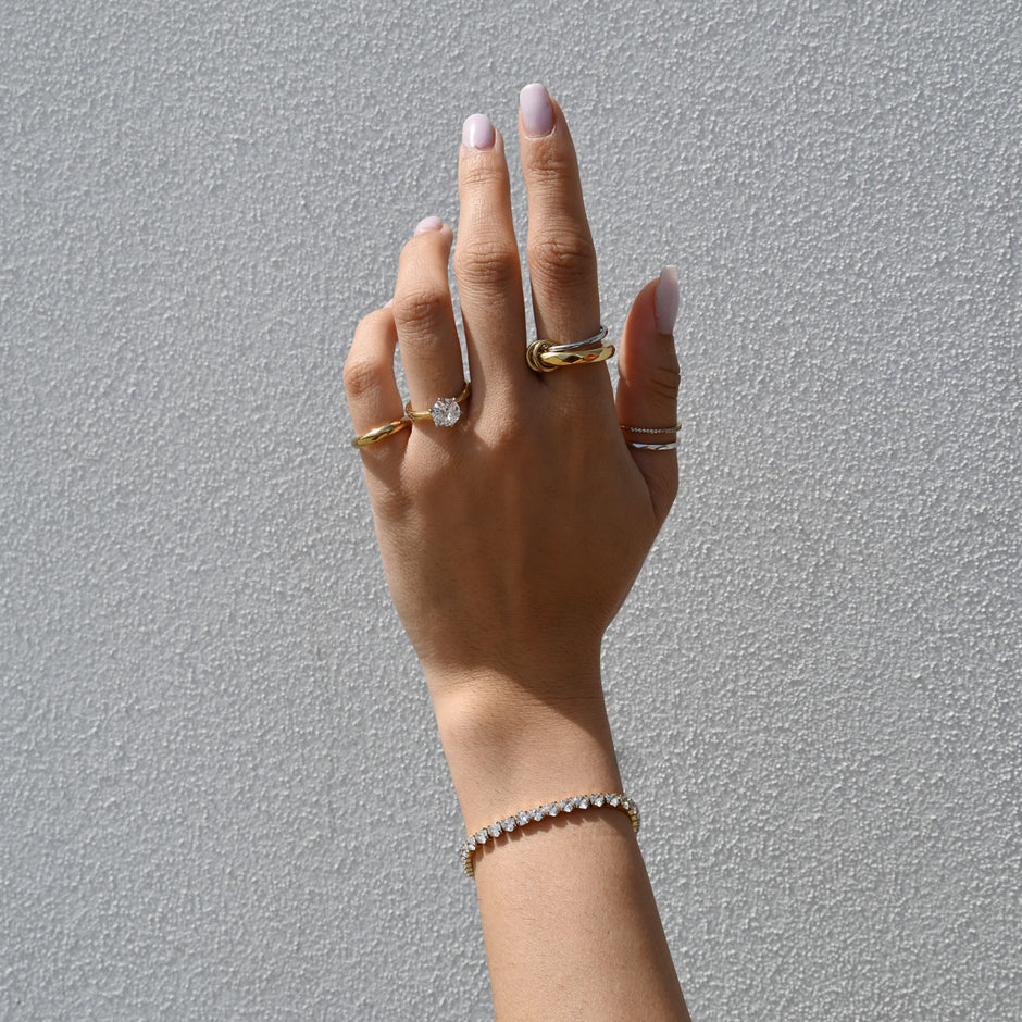 Bague alba deux alliances JZ6282