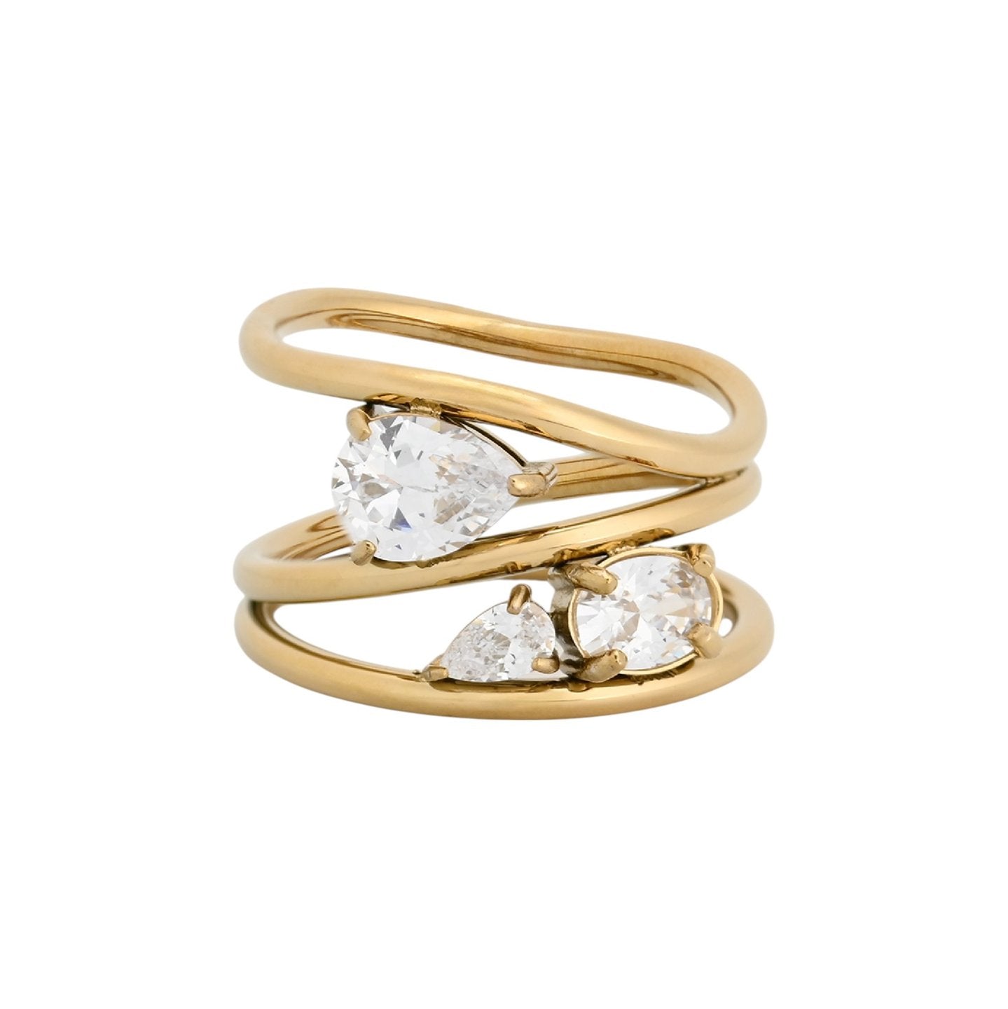 Bague Esmée avec zirconias