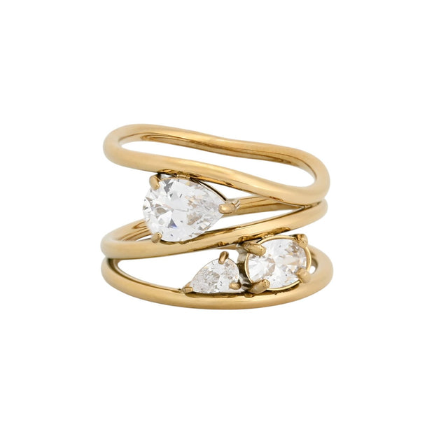 Bague Esmée avec zirconias