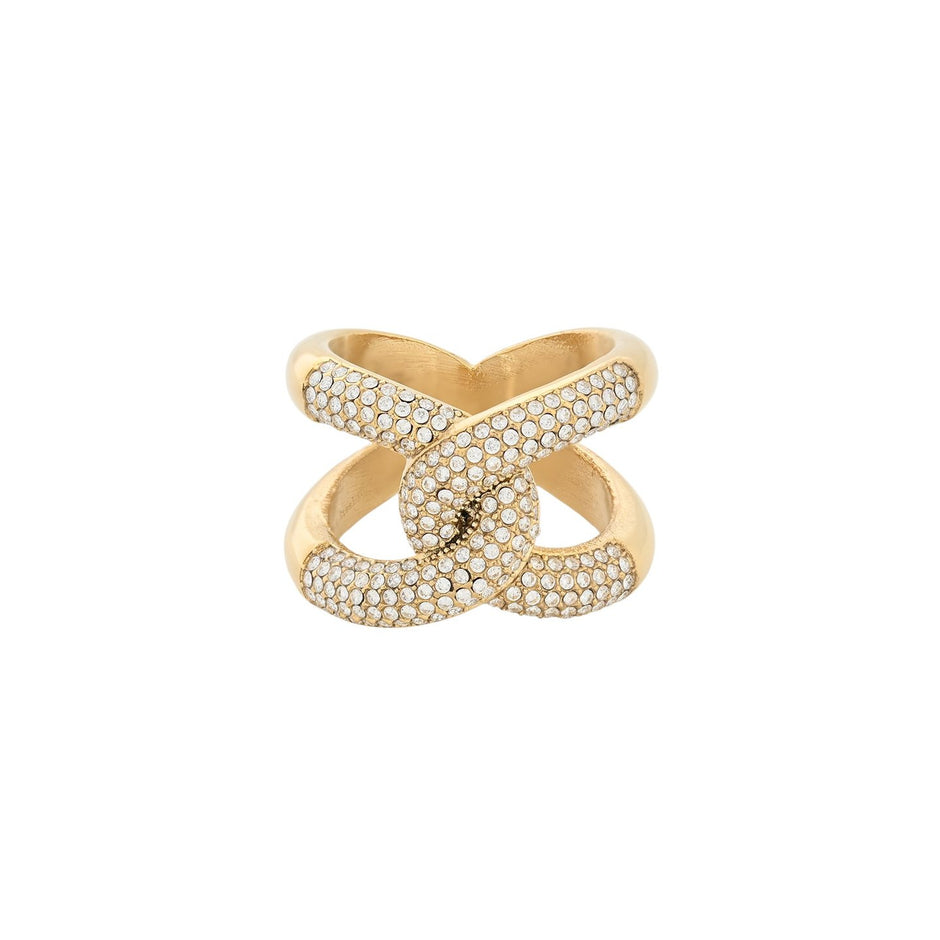 Bague Esmée en acier avec zirconias