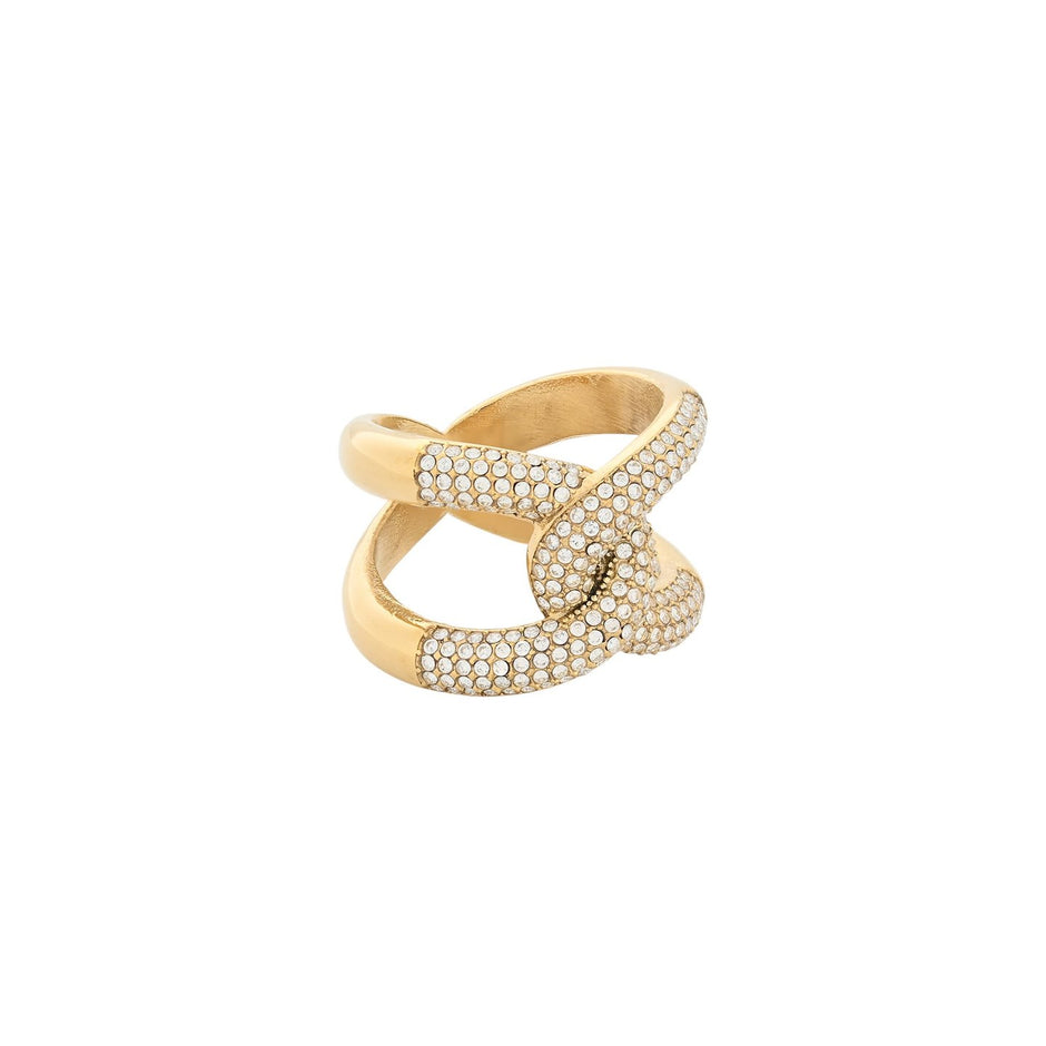 Bague Esmée en acier avec zirconias