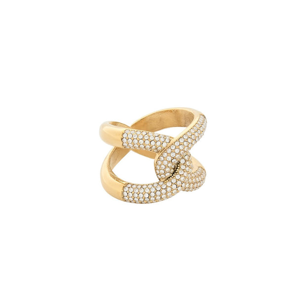 Bague Esmée en acier avec zirconias