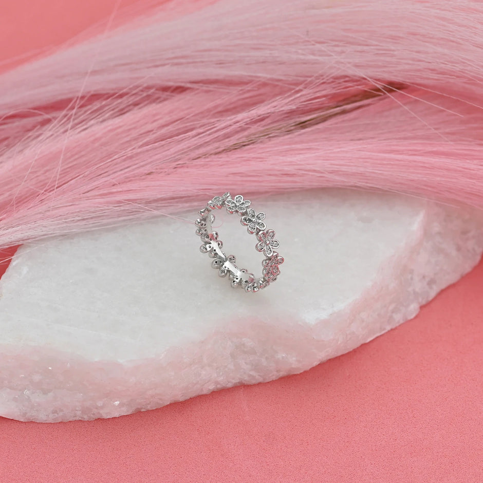 Bague Luna avec marguerites  R3558