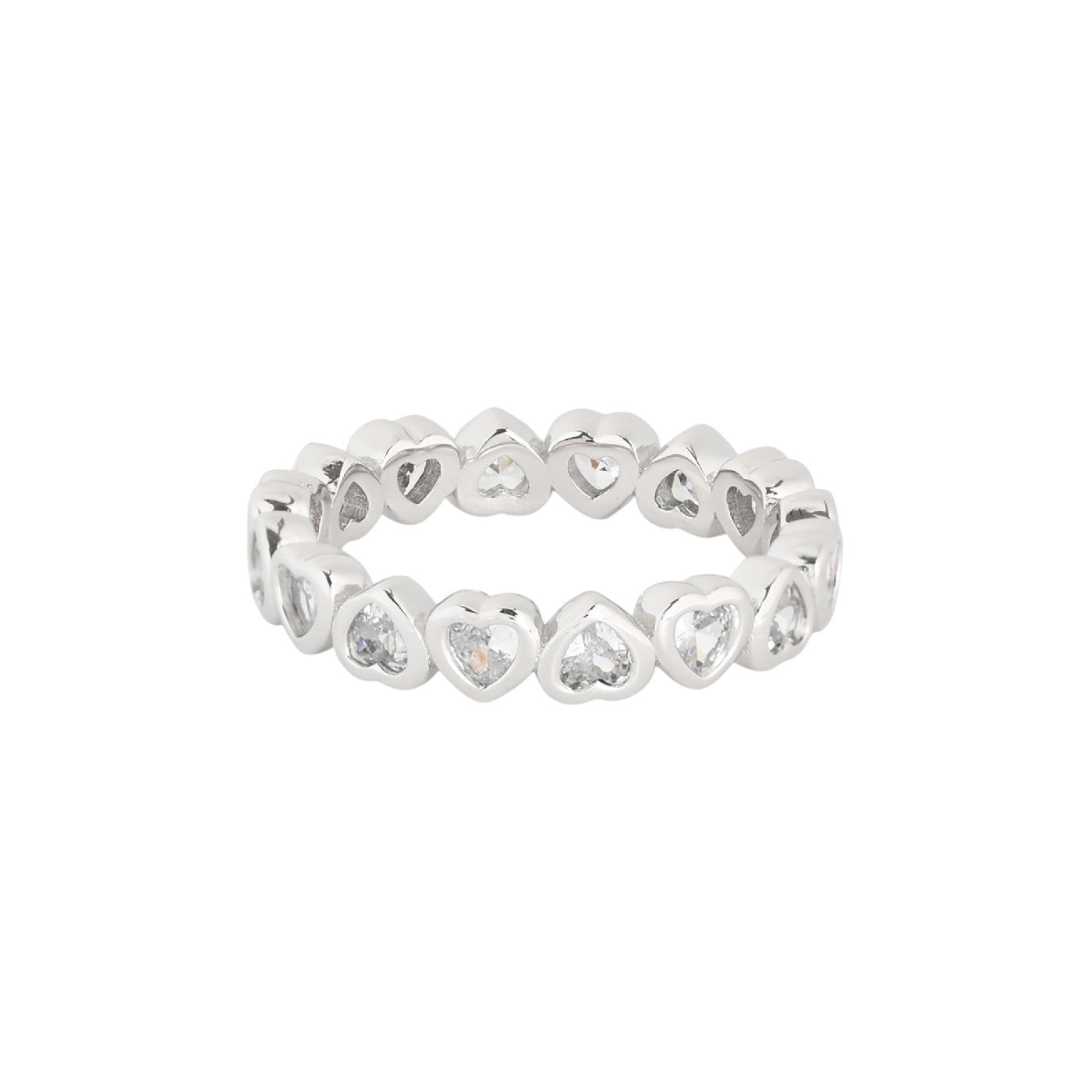 Bague Luna avec plusieurs cœurs R3673