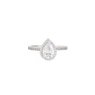 Bague Iris solitaire avec goutte