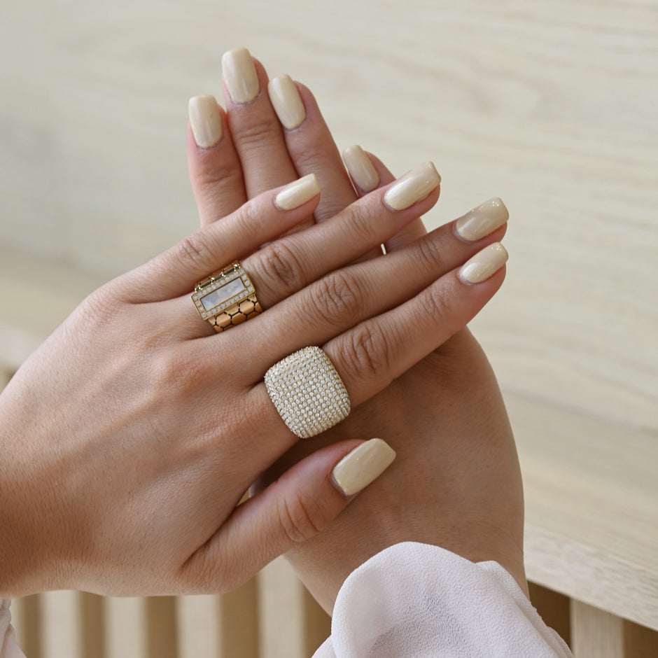 Bague alba avec zirconias R313