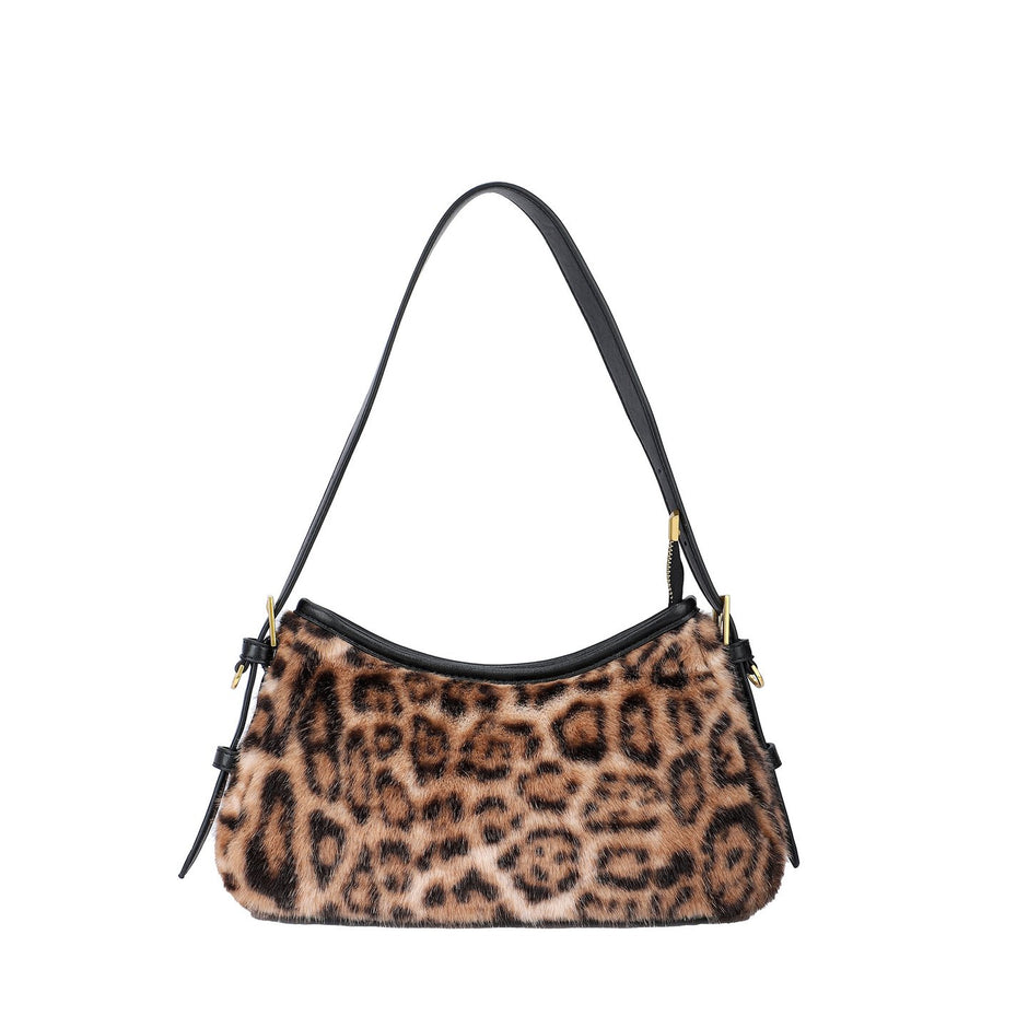 Borsa a tracolla con stampa tigre