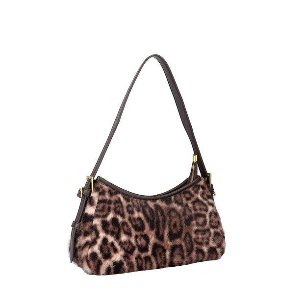 Borsa a tracolla con stampa tigre
