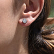 Boucles d'oreilles Luna avec zircons