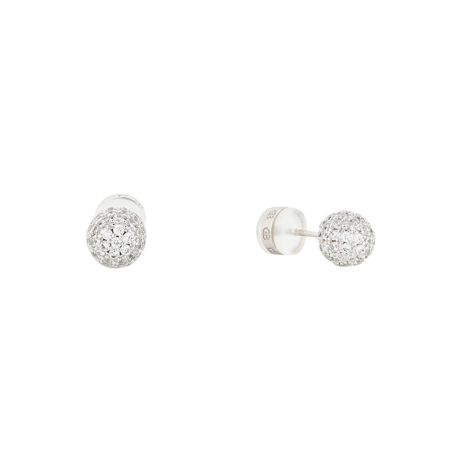 Boucles d'oreilles Luna avec zircons