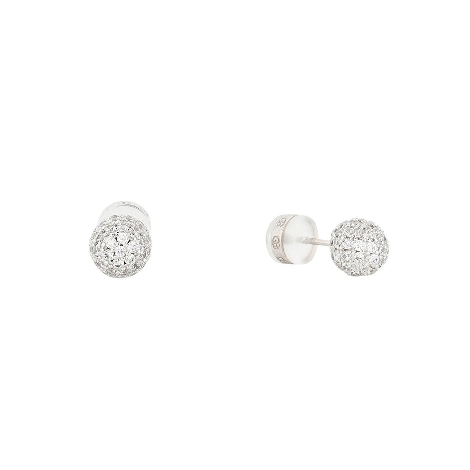 Boucles d'oreilles Luna avec zircons