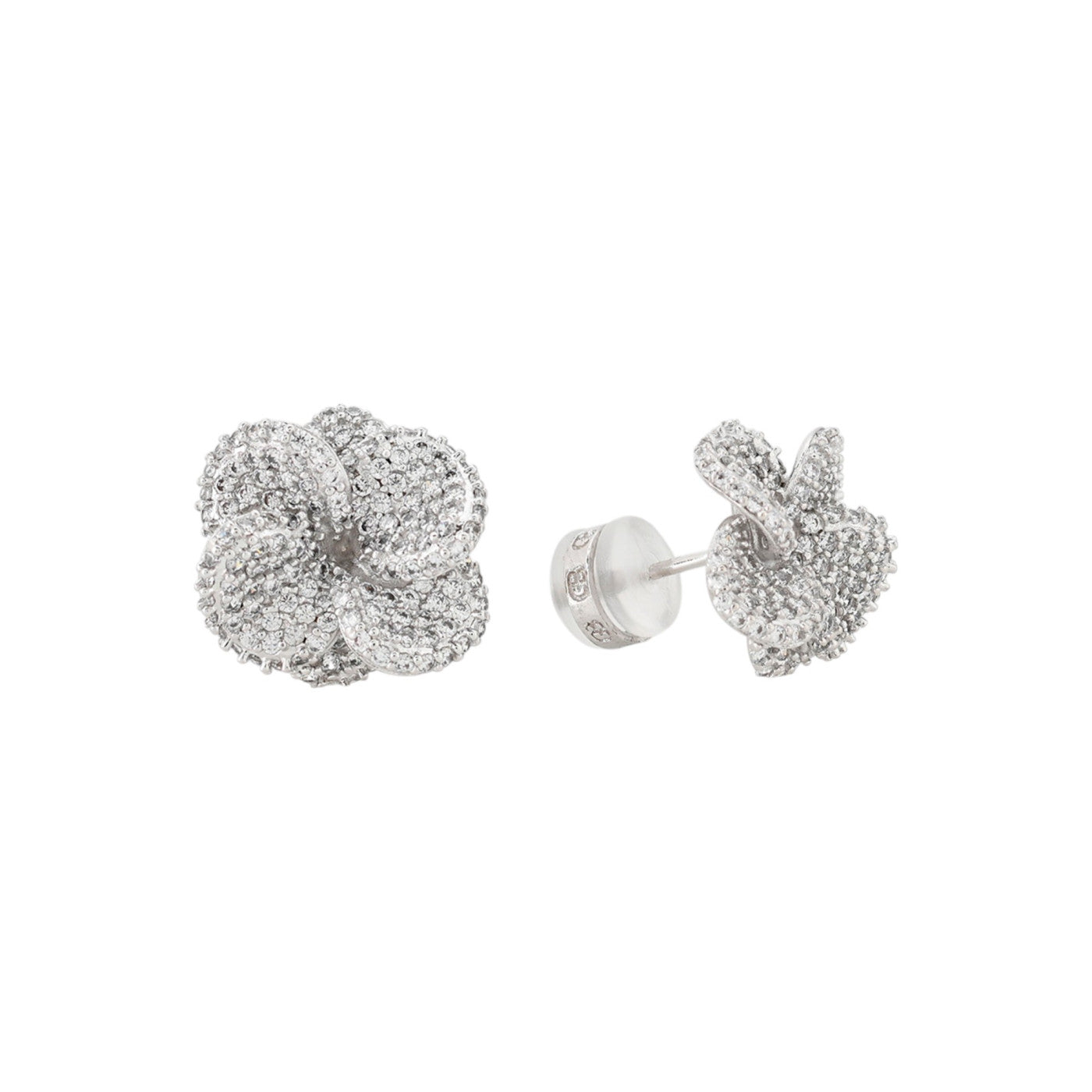 Boucles d'oreilles Luna Belle avec zircons