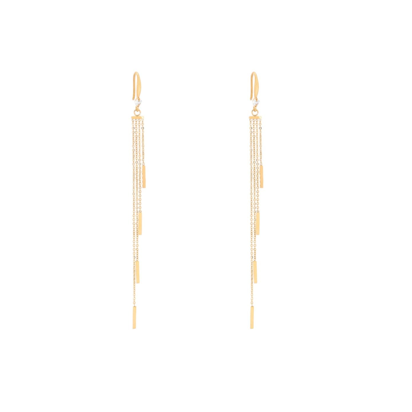Boucles d’oreilles Alba fines et longues