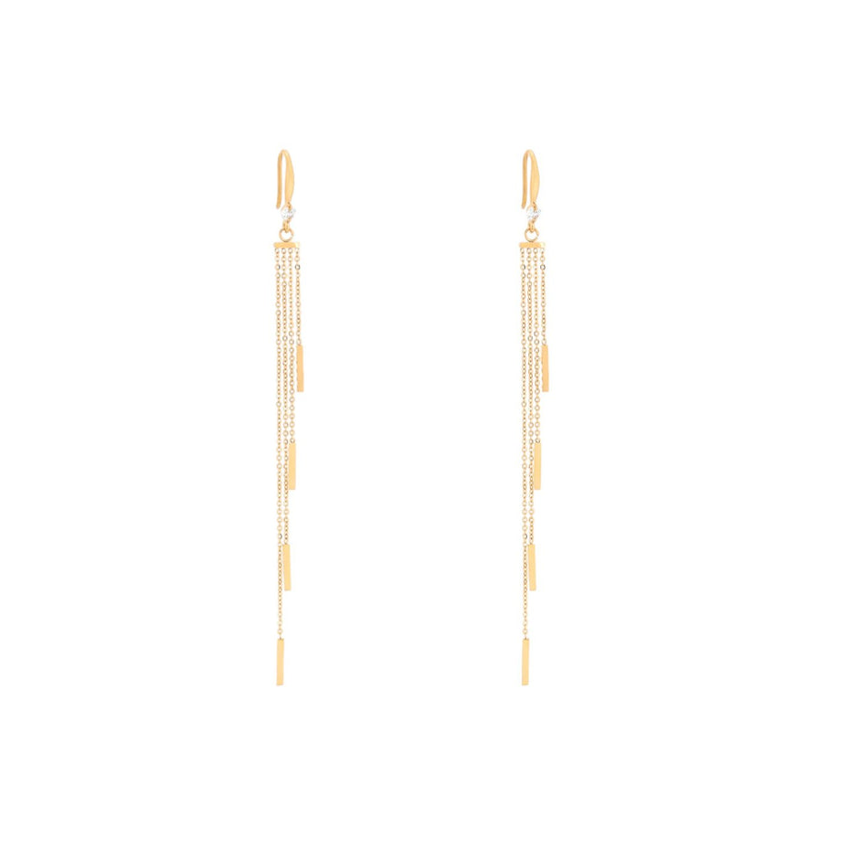 Boucles d’oreilles Alba fines et longues