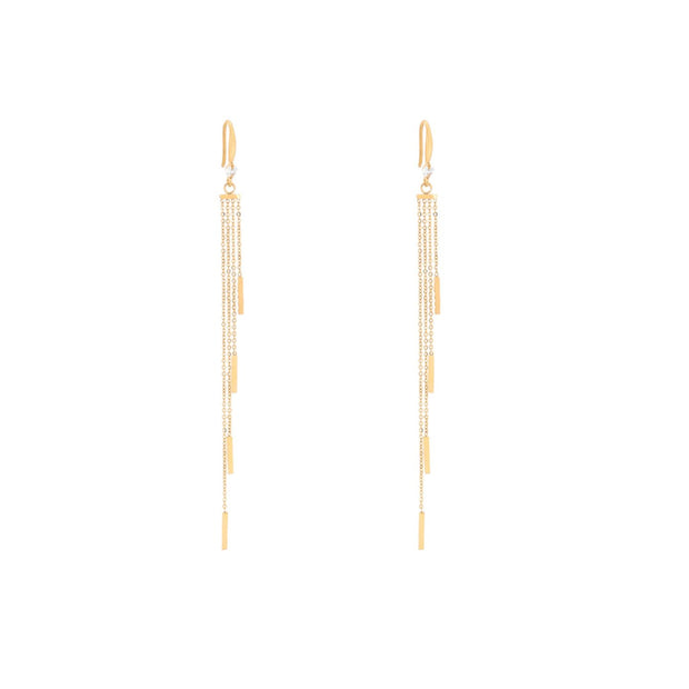 Boucles d’oreilles Alba fines et longues