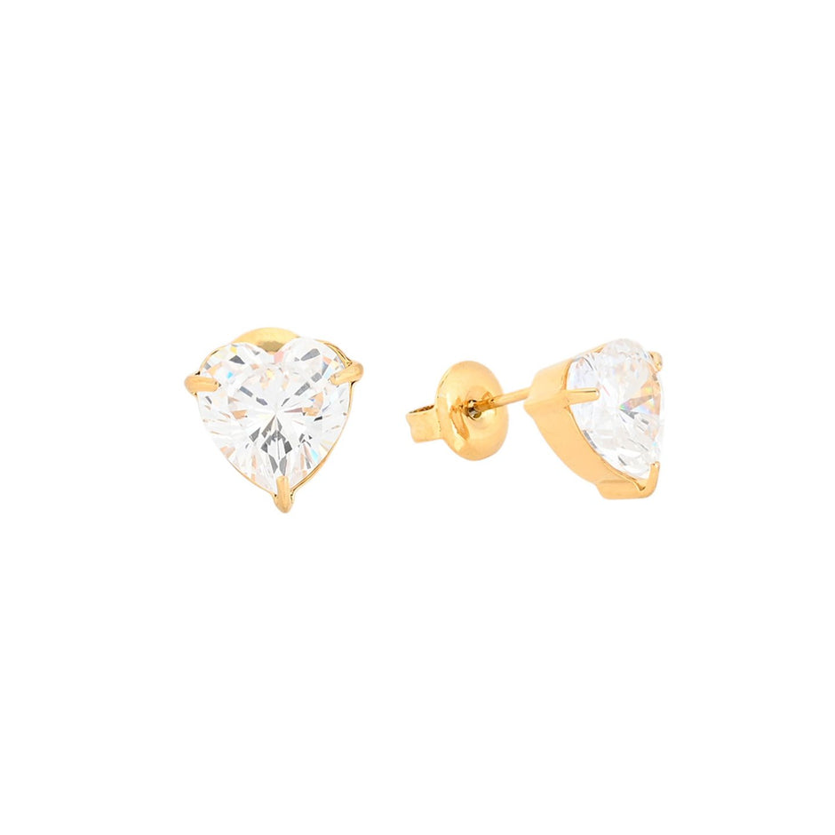 Boucles d'oreilles Alba grand cœur