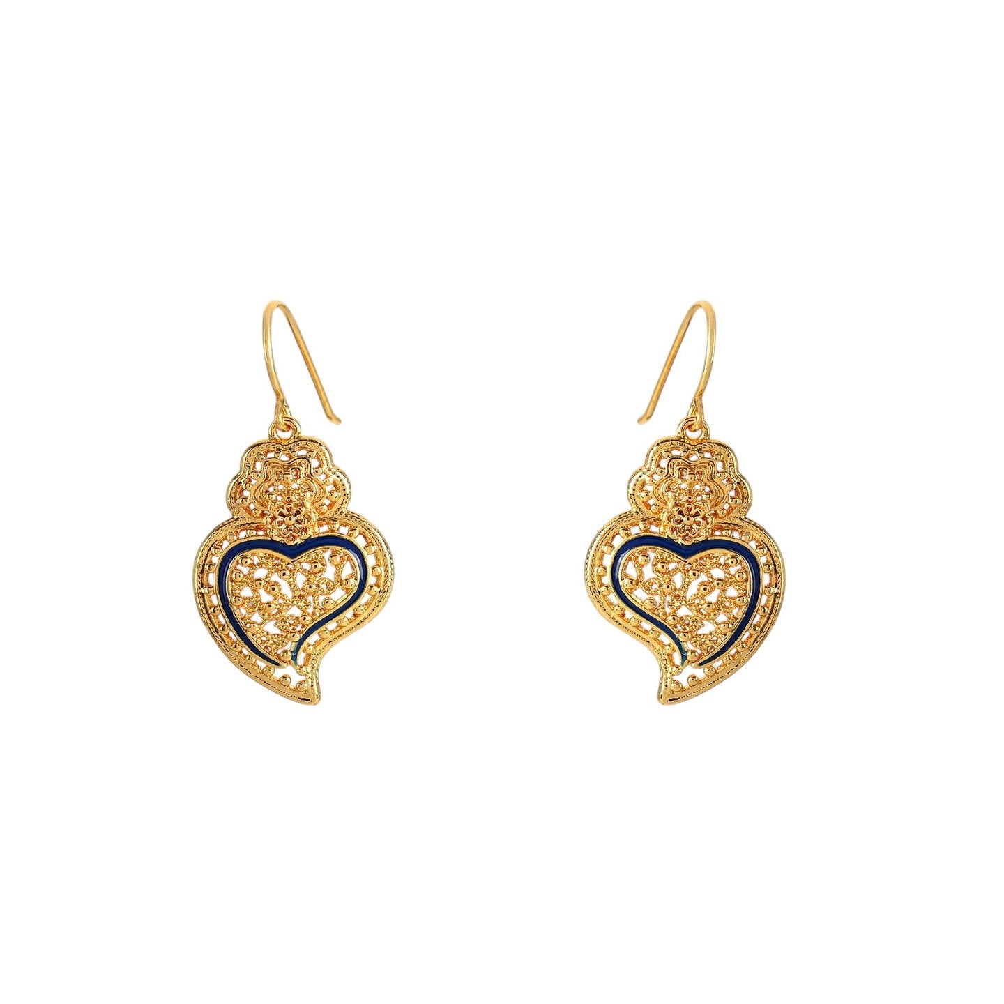 Boucles d'oreilles Aria cœur de Viana