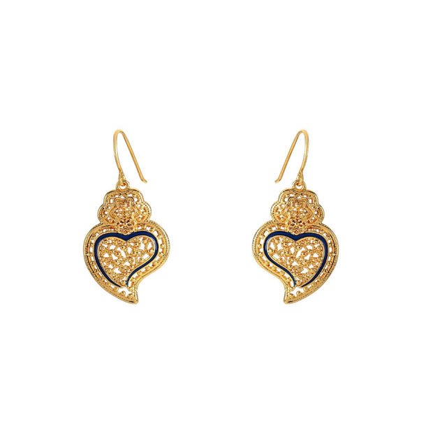 Boucles d'oreilles Aria cœur de Viana