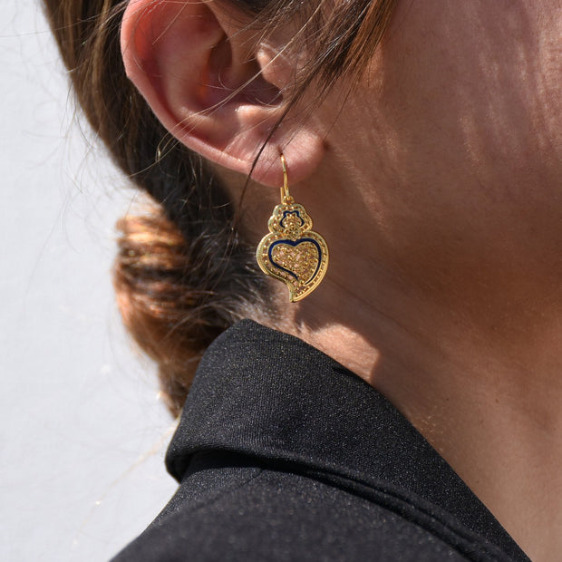 Boucles d'oreilles Aria cœur de Viana