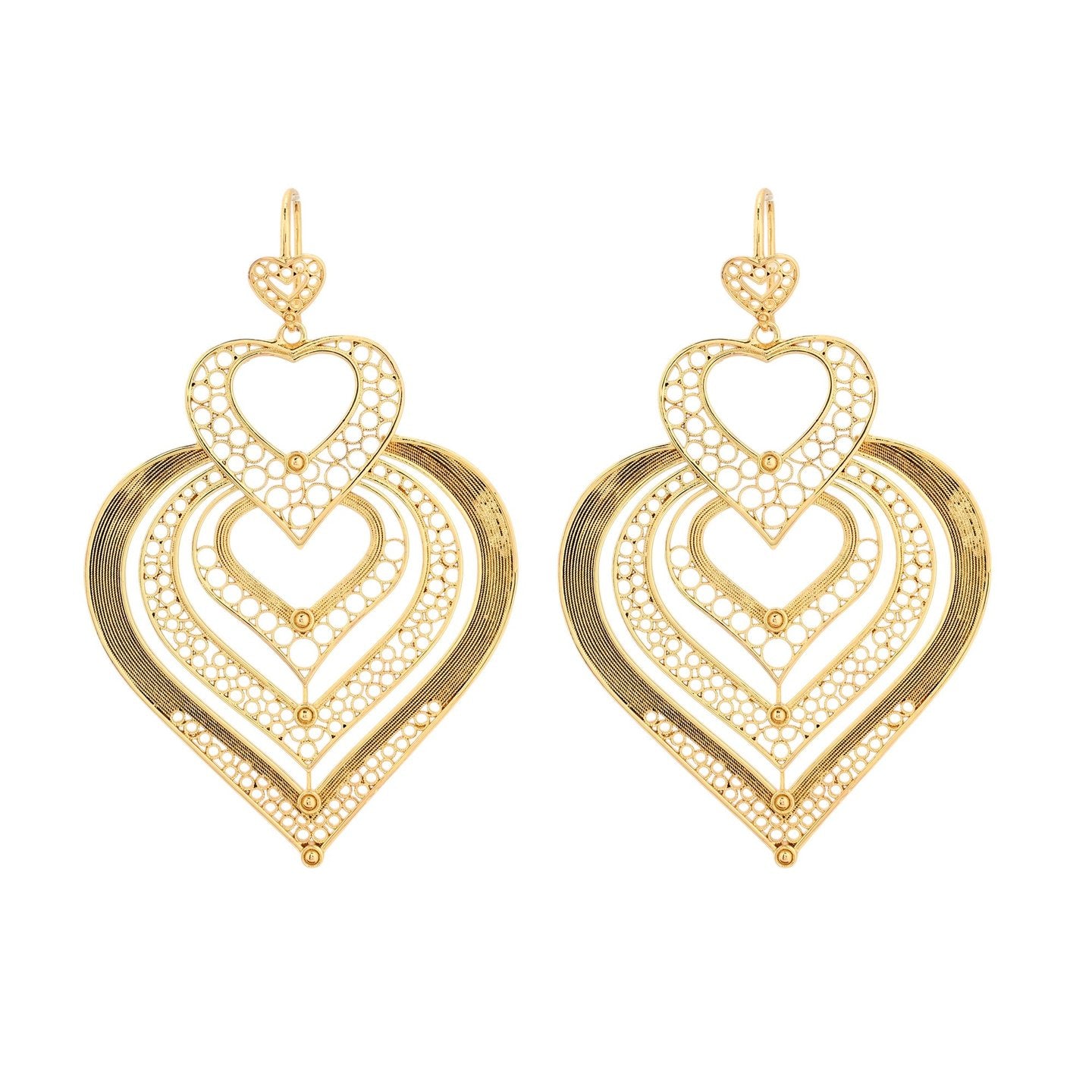 Boucles d'oreilles Aria cœur Traditionnel