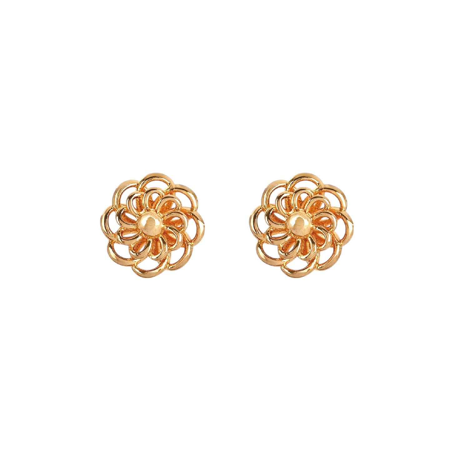 Boucles d'oreilles Aria fleur 8MM