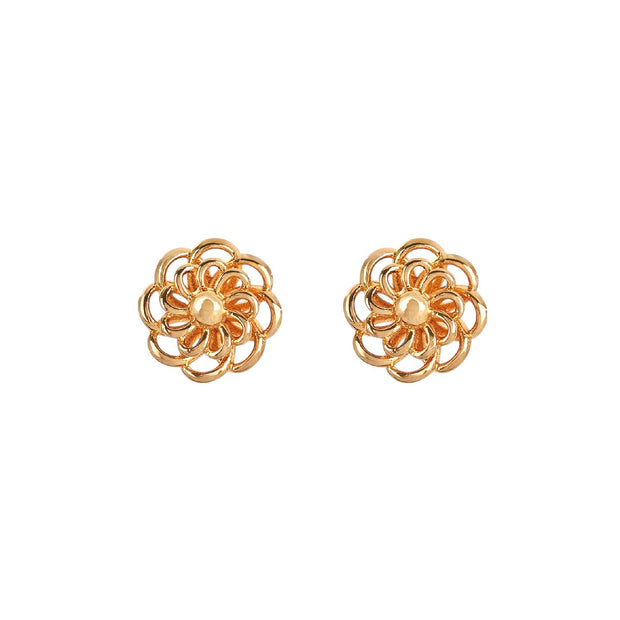 Boucles d'oreilles Aria fleur 8MM